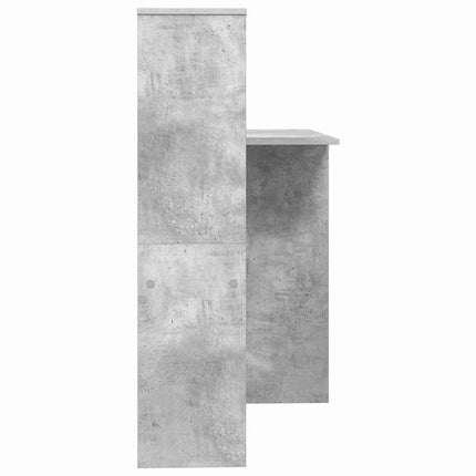 Skrivbord Betonggrå 131,5 x 50 x 106,5 cm Konstruerat trä
