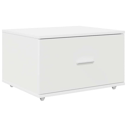 Lådans skåp med hjul Vit 55 x 45 x 31 cm