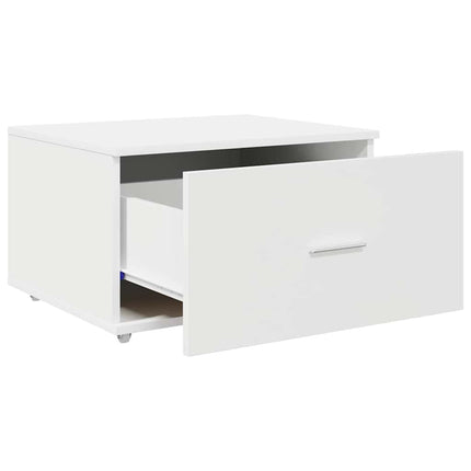 Lådans skåp med hjul Vit 55 x 45 x 31 cm