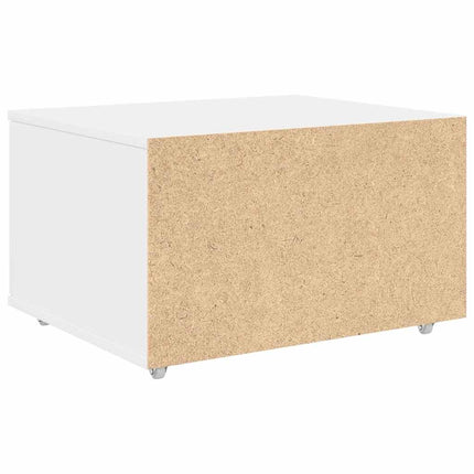 Lådans skåp med hjul Vit 55 x 45 x 31 cm
