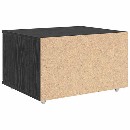 Lådans skåp med hjul Svart Ek 55 x 45 x 31 cm