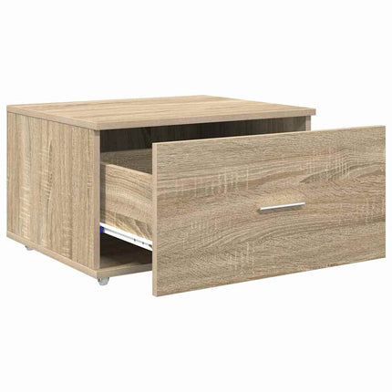 Lådans skåp med hjul Sonoma-ek 55 x 45 x 31 cm