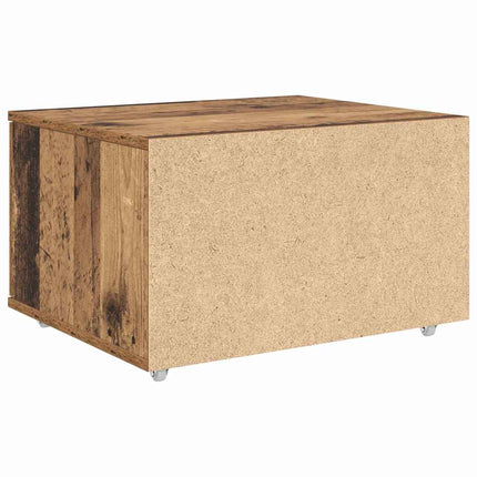 Lådans skåp med hjul Gammalt trä 55 x 45 x 31 cm