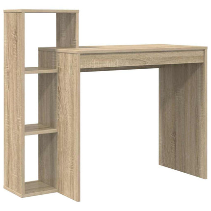 Skrivbord med hylla Sonoma-ek 100 x 40 x 90 cm Konstruerat trä
