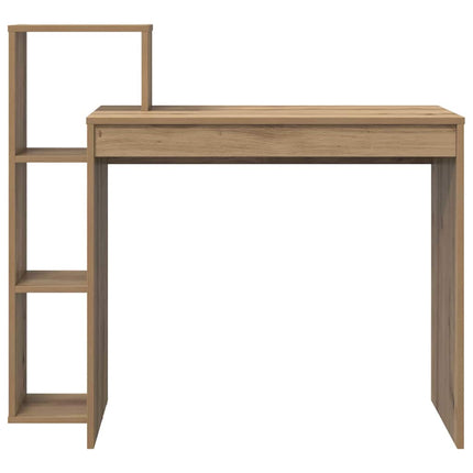 Skrivbord med hylla Artisan Ek 100 x 40 x 90 cm Konstruerat trä