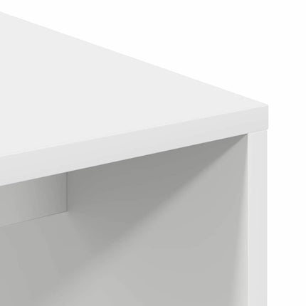 Skrivbord med hylla Vit 102 x 50 x 124 cm Konstruerat trä