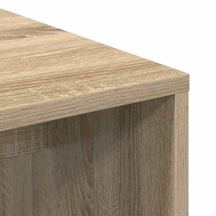Skrivbord med hylla Sonoma ek 102 x 50 x 124 cm Konstruerat trä