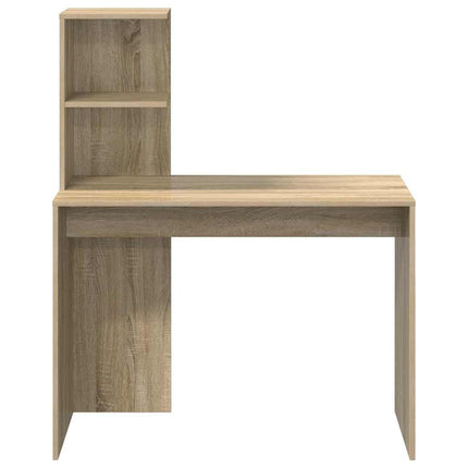 Skrivbord med hylla Sonoma ek 102 x 50 x 124 cm Konstruerat trä
