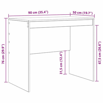 Skrivbord Gammalt trä 90 x 50 x 76 cm