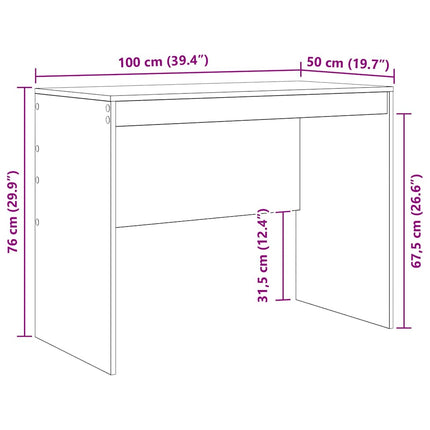 Skrivbord Gammalt trä 100 x 50 x 76 cm