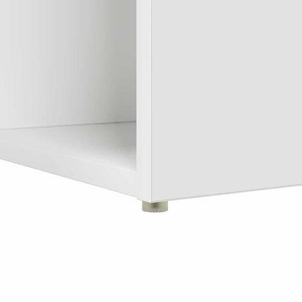 Skrivbord med hylla Vit 108 x 55 x 103.5 cm Konstruerat trä