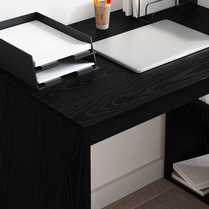 Skrivbord Svart Ek 108 x 55 x 103.5 cm Konstruerat trä