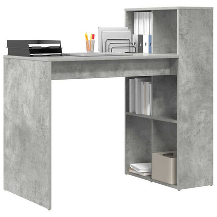 Skrivbord Betonggrå 108 x 55 x 103.5 cm Konstruerat trä