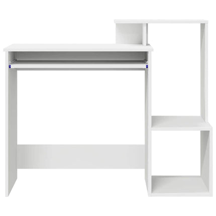 Skrivbord med låda Vit 106 x 41 x 88.5 cm Konstruerat trä