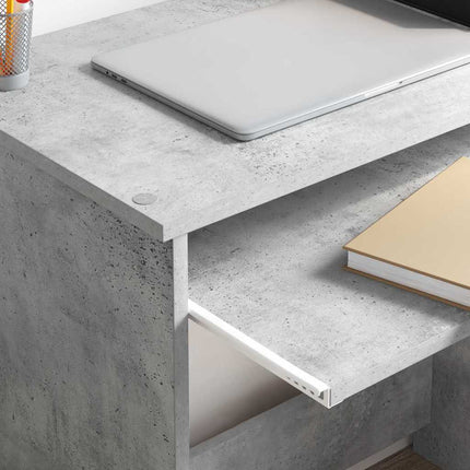 Skrivbord Betonggrå Konstruerat trä 106 x 41 x 88.5 cm