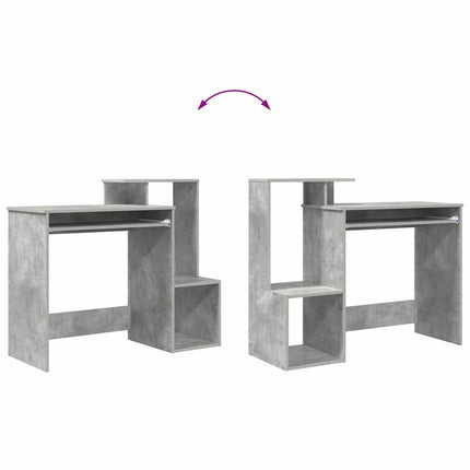 Skrivbord Betonggrå Konstruerat trä 106 x 41 x 88.5 cm