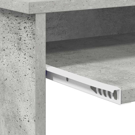 Skrivbord Betonggrå 120,5 x 44 x 88,5 cm Konstruerat trä