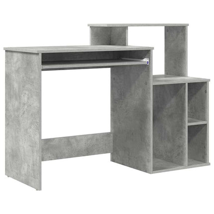 Skrivbord Betonggrå Konstruerat trä 120,5 x 44 x 88,5 cm