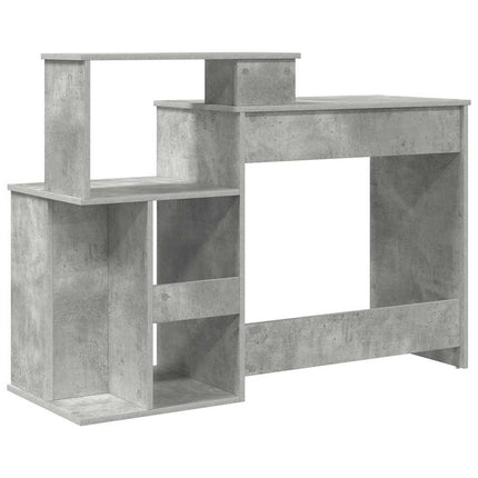 Skrivbord Betonggrå Konstruerat trä 120,5 x 44 x 88,5 cm