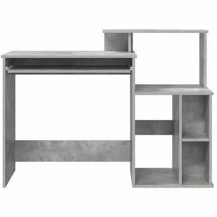 Skrivbord Betonggrå 120,5 x 44 x 88,5 cm Konstruerat trä