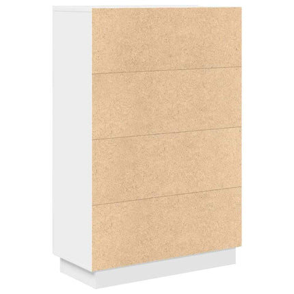 Skrivbord med hylla Vit 71.5 x 31.5 x 106.5 cm Konstruerat trä