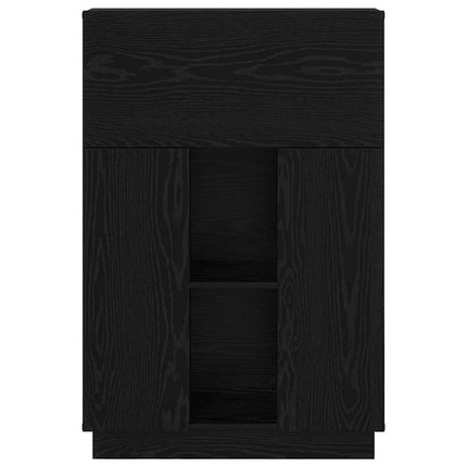 Skrivbord Svart Ek 71.5 x 31.5 x 106.5 cm Konstruerat trä