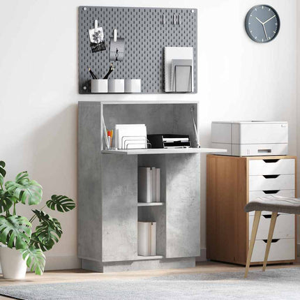 Skrivbord Betonggrå 71.5 x 31.5 x 106.5 cm Konstruerat trä