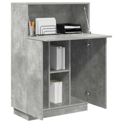 Skrivbord Betonggrå 71.5 x 31.5 x 106.5 cm Konstruerat trä