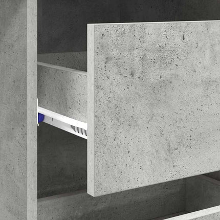 Skrivbord Betonggrå Konstruerat trä 90 x 37.5 x 75 cm