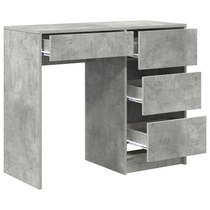 Skrivbord Betonggrå Konstruerat trä 90 x 37.5 x 75 cm