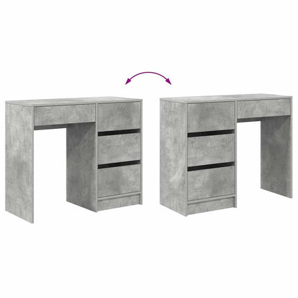 Skrivbord Betonggrå Konstruerat trä 90 x 37.5 x 75 cm