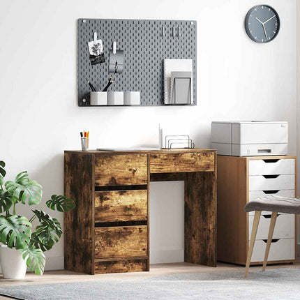 Skrivbord Rökt ek Konstruerat trä 90 x 37.5 x 75 cm