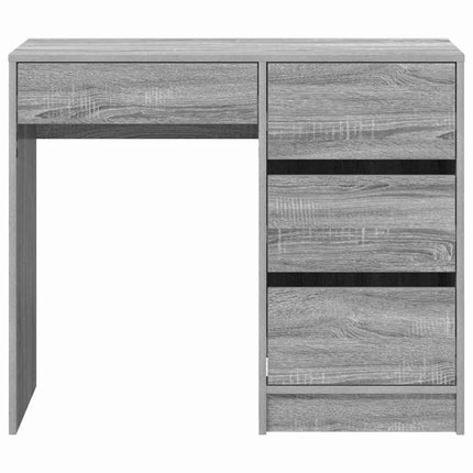 Skrivbord Grå Sonoma Konstruerat trä 90 x 37.5 x 75 cm