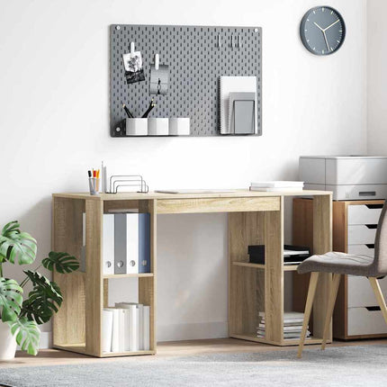 Skrivbord Sonoma-ek 130 x 50,5 x 75 cm Konstruerat trä