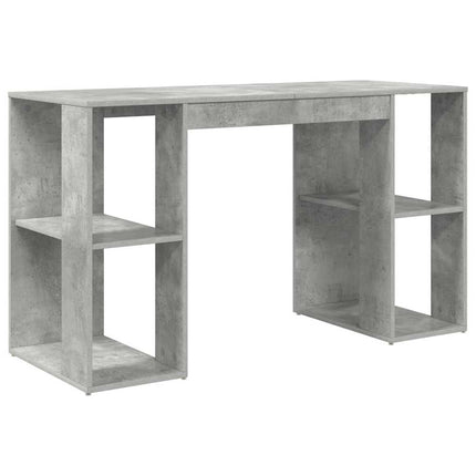 Skrivbord Betonggrå 130 x 50,5 x 75 cm Konstruerat trä