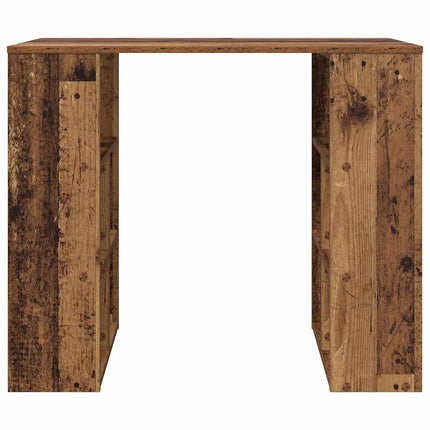 Skrivbord med hylla Gammalt trä 90 x 50 x 75 cm Konstruerat trä