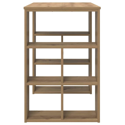 Skrivbord med hylla Artisan Ek 90 x 50 x 75 cm Konstruerat trä