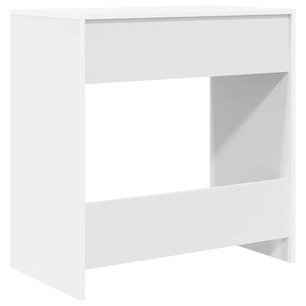 Skrivbord med låda Vit 77.5 x 43 x 79 cm Konstruerat trä
