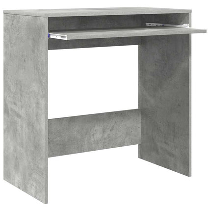 Skrivbord med låda Betonggrå 77.5 x 43 x 79 cm Konstruerat trä