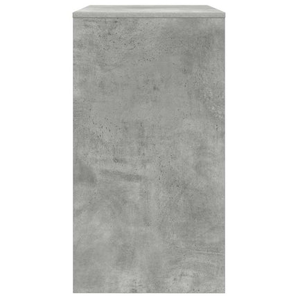 Skrivbord med låda Betonggrå 77.5 x 43 x 79 cm Konstruerat trä