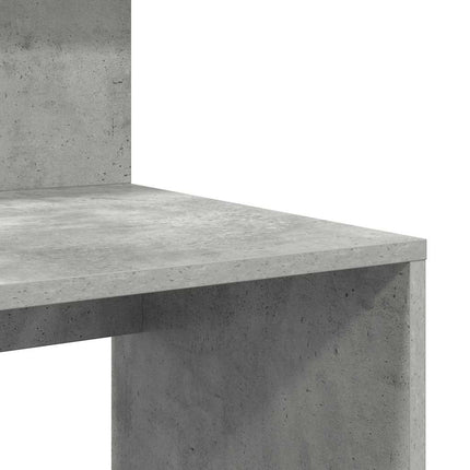 Skrivbord Betonggrå 90 x 48 x 101,5 cm Konstruerat trä