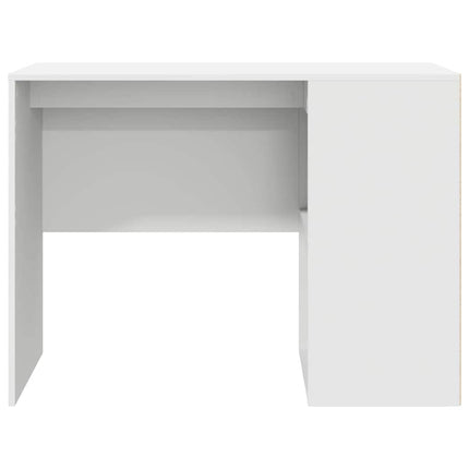 Skrivbord med hylla Vit 102 x 50 x 75 cm Konstruerat trä