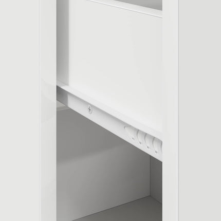 Sideboard med låda Vit 38 x 34 x 75 cm