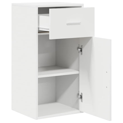 Sideboard med låda Vit 38 x 34 x 75 cm