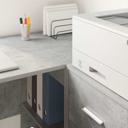 Sideboard med låda Betonggrå 38 x 34 x 75 cm