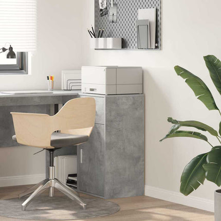 Sideboard med låda Betonggrå 38 x 34 x 75 cm