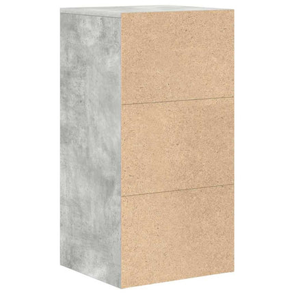 Sideboard med låda Betonggrå 38 x 34 x 75 cm