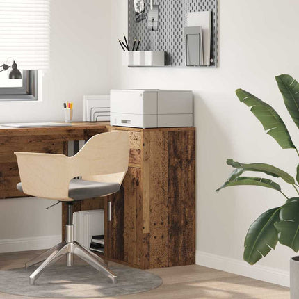 Sideboard med låda Gammalt trä 38 x 34 x 75 cm