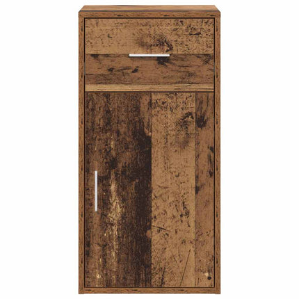 Sideboard med låda Gammalt trä 38 x 34 x 75 cm