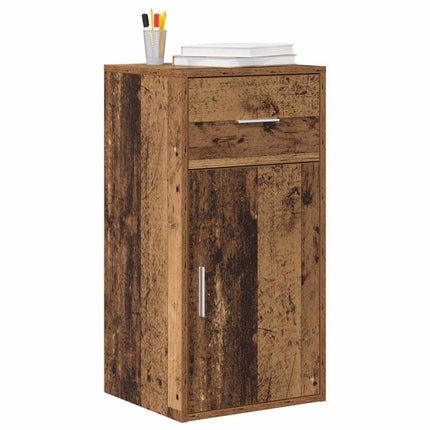 Sideboard med låda Gammalt trä 38 x 34 x 75 cm